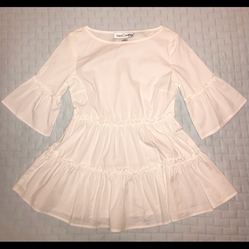 Sara Campbell White Blouse. NWOT.
